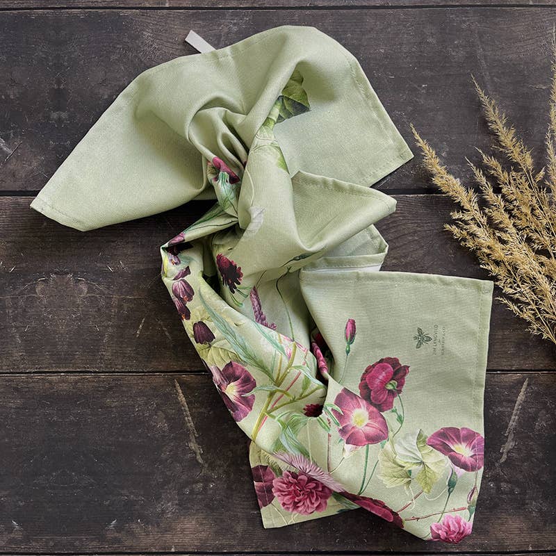Blossom Garden 100% økologisk bomulds viskestykke - fremstillet i Europa - MoodTiles