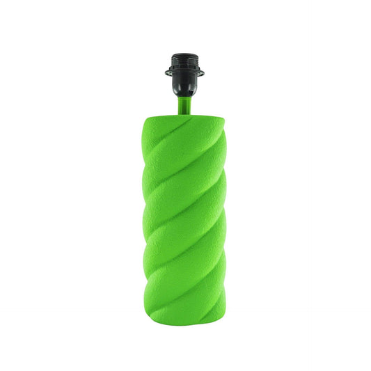 Bordlampe - Keramik - Neongrøn - E27 - 12x12x28cm - MoodTiles