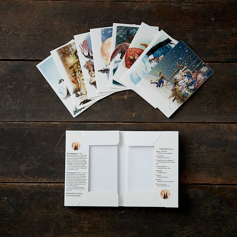 Cardfolder Christmas Gomes 8 forskellige kort m/konvolutter - MoodTiles