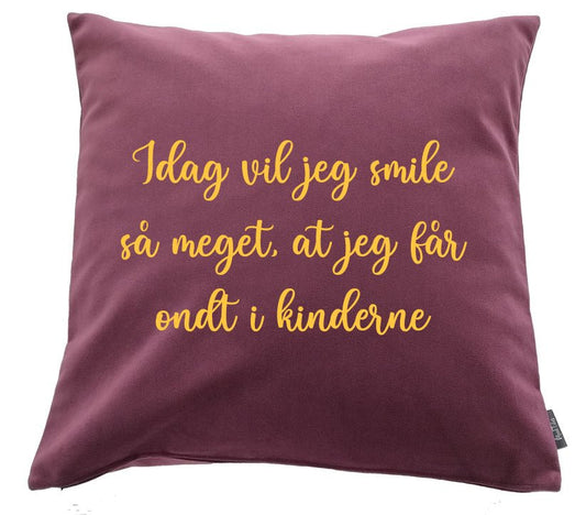 Design selv pude med lang valgfri tekst 50x50cm - MoodTiles