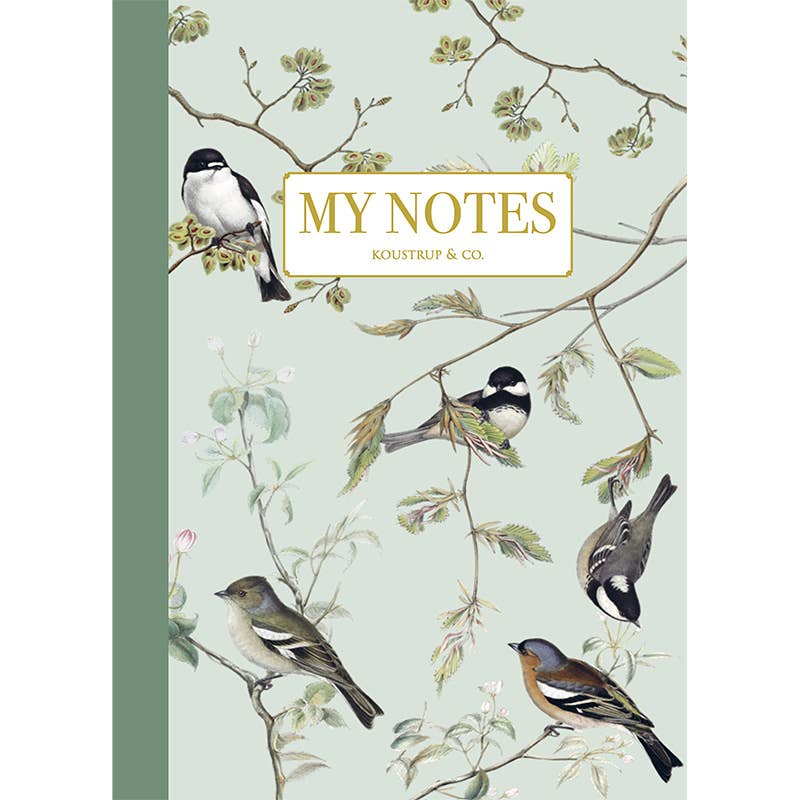 Havefugle - Notesbog - Fremstillet i Danmark - MoodTiles