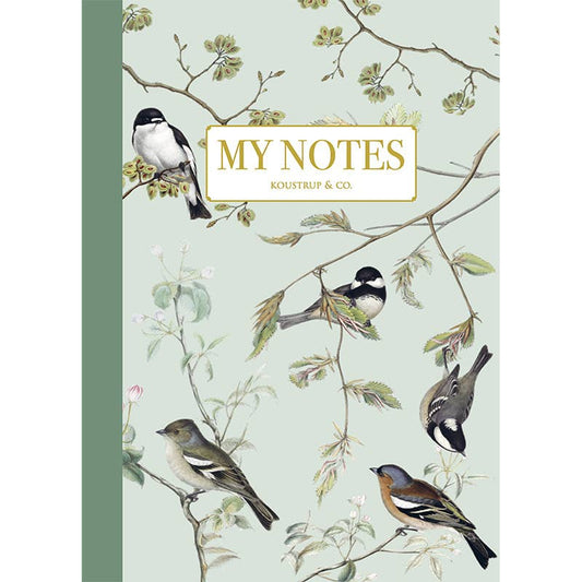 Havefugle - Notesbog - Fremstillet i Danmark - MoodTiles