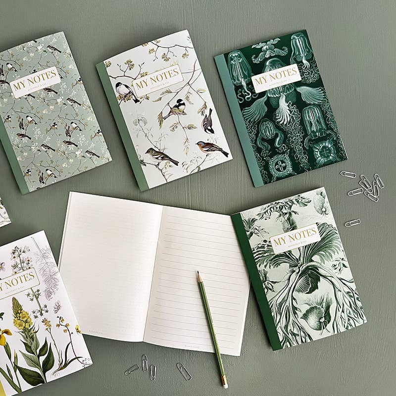 Havefugle - Notesbog - Fremstillet i Danmark - MoodTiles