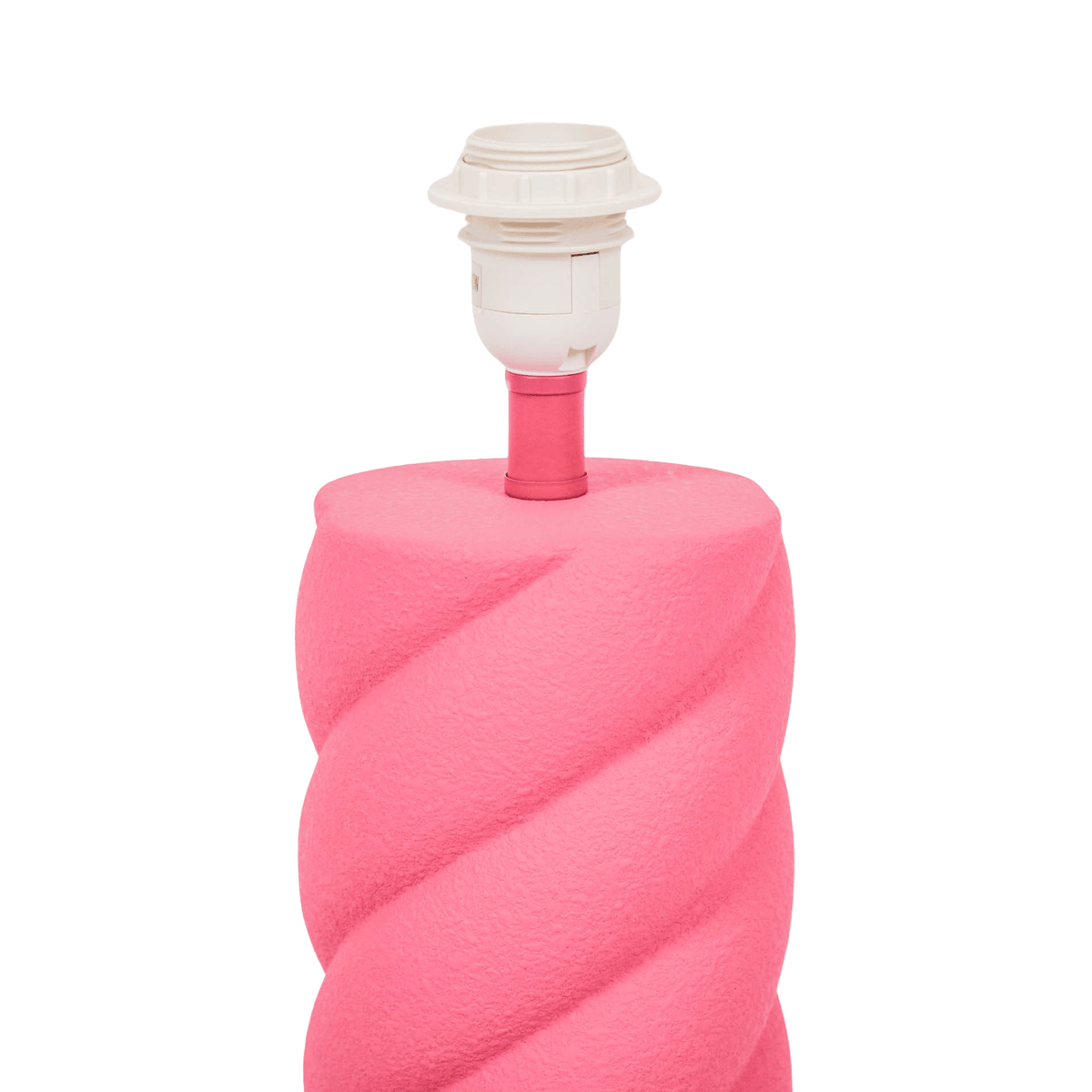 Housevitamin Twisted Candy Bordlampe - Keramik - Neon Pink - MoodTiles