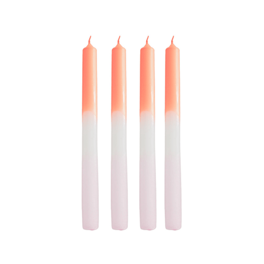 HV Dipdye 4 Tapers - Orange/Lyserød - 25,8x9,5x2,5cm - MoodTiles