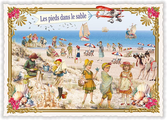 La France - Fødderne i sandet (Quer); PK1219 - MoodTiles