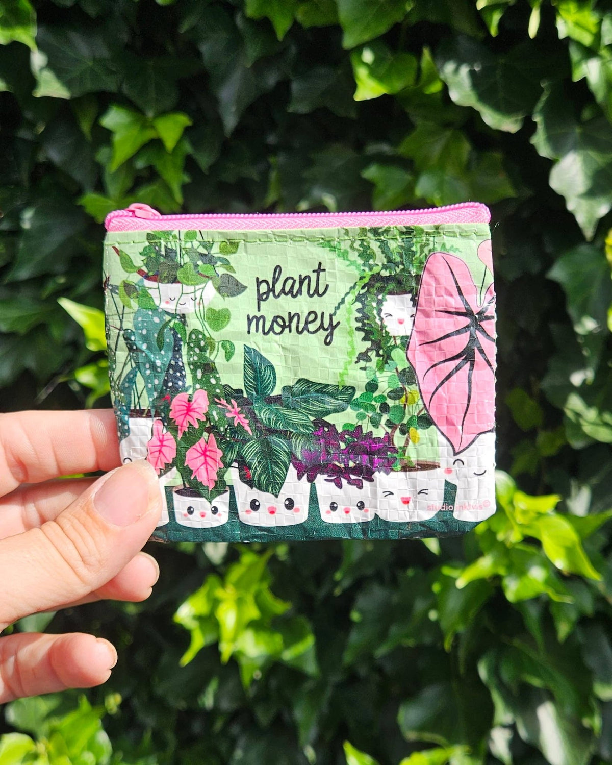 Mini pung Møntpung Plant penge genbrugsplast - MoodTiles