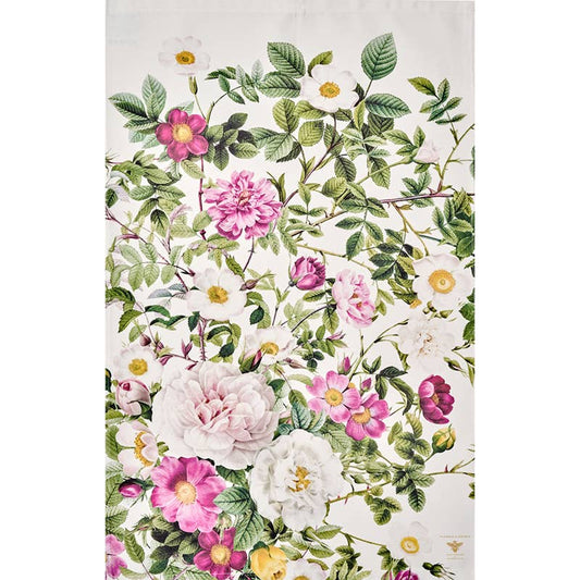 Rose blomst Have økologisk viskestykke - fremstillet i Europa - MoodTiles